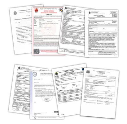 Licenças e certificados da Dedetizadora